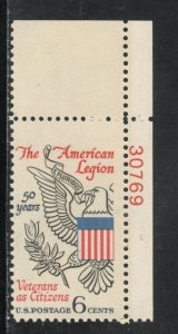 1369 * AMERICAN LEGION * U.S. Postage Stamp  MNH * UR PL#30769 MISPERF/CUT