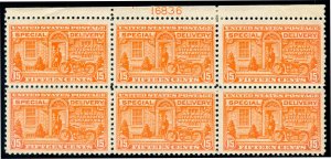 MOMEN: US STAMPS #E13 PLATE BLOCK MINT OG H LOT #70134