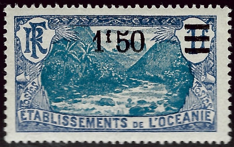 French Polynesia Sc #68 Mint VF...Polynesia is Unique!