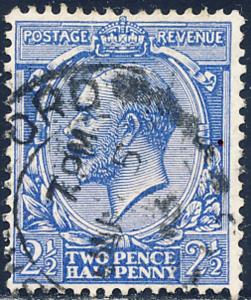 Great Britain 1912 Sc 163 King George V 2.5 Pence Stamp Used