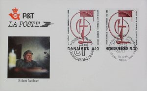 1988 Robert Jacobsen Sculptor Joint Issue Denmark and France 20600-