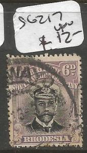 Rhodesia Admirals SG 217 MOG (5cnb)