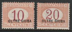 Oltre Giuba Sc J2-J3 postage due MH