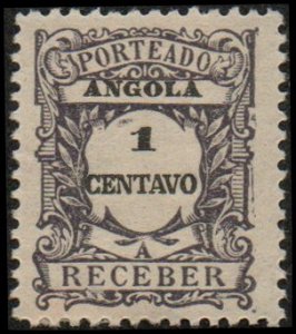 Angola J22 - Mint-H - 1c Numeral / Design (1921)