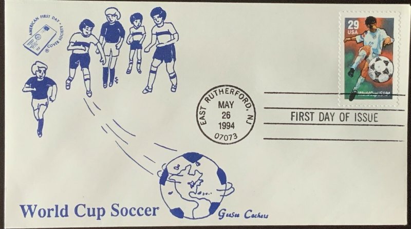 AFDCS Geegee Cachet 2834 World Cup Soccer East Rutherford, NJ