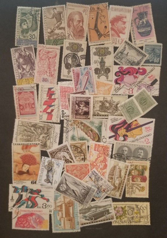 CZECHOSLOVAKIA Used Stamp Lot T11824