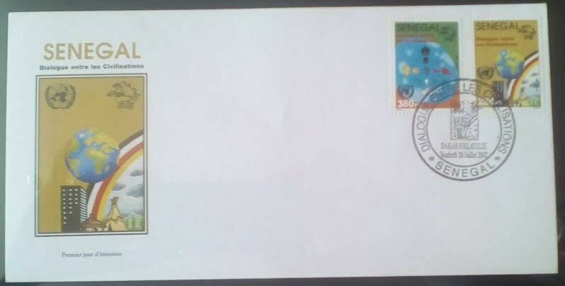 SENEGAL 2001 2002 DIALOGUE AMONG CIVILIZATIONS CIVILISATIONS - JOINT ISSUE - FDC