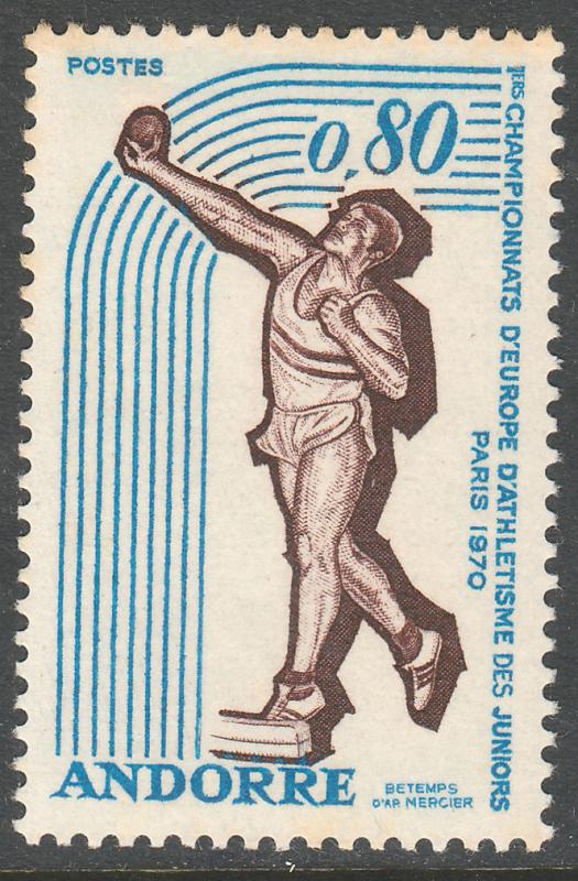 ANDORRA-FRENCH 198, YOUTH ATHLETIC CHAMPIONSHIPS. MINT, NH. (208)