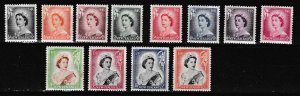 New Zealand 1953-57 QEII Long Set Complete (16) Scott 288-301 Very Fine Mint (*)