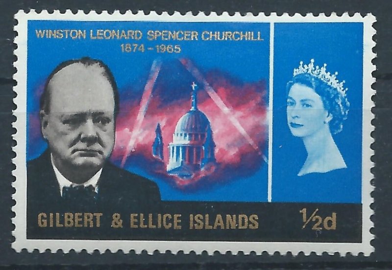 Gilbert & Ellice Is 1966 Churchill ½d - SG106 unused