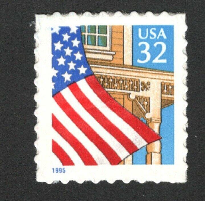 2920 Flag Over Porch US Single Mint/nh (Free Shipping)