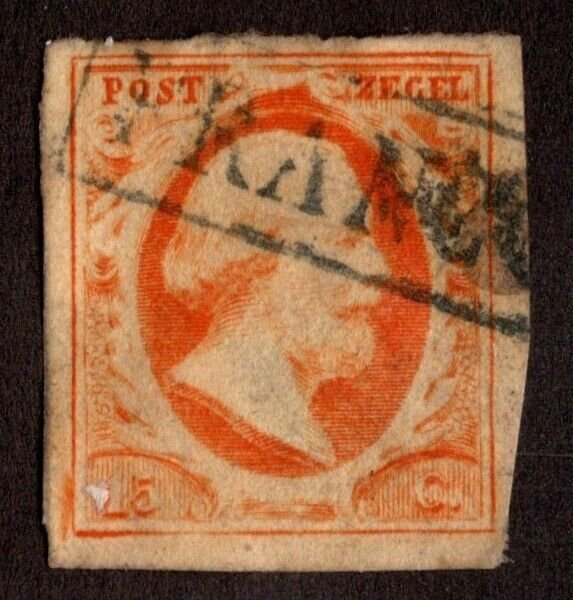 KAPPYSSTAMPS G416 NETHERLANDS SCOTT 3 USED FULL MARGINS CV $130