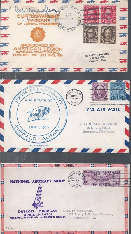 6 AIRMAIL SPECIAL EVENT COVERS STARTS AT A LOW PRICE!!