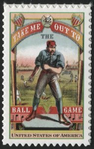 US 4341 Take me out to the Ball Game Single Stamp