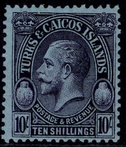 TURKS & CAICOS ISLANDS GV SG186, 10s purple/blue, M MINT. Cat £60.