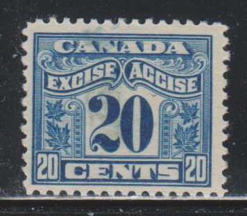 Canada, Revenue,  20c Excise Tax Stamp (FX43) Used