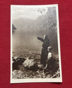 WW1 WWI Imperial German Deutsches Reich Berchtesgaden photo postcard W Stamp