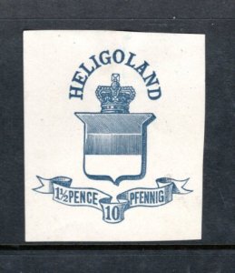 GREAT BRITAIN-HELIGOLAND 1870s QV H&G E3 cut square Newspaper wrap