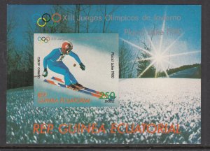 Equatorial Guinea 7827 Winter Olympics Souvenir Sheet MNH VF