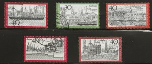 Germany (1973)  - Scott # 1106 - 1110, Used