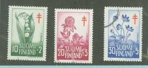 Finland #B148-50 Used Single (Complete Set) (Flowers)