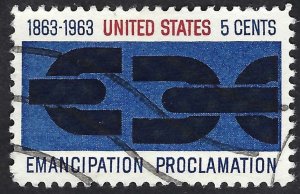 United States #1233 5¢ Emancipation Proclamation (1963). Used.