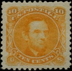 #116-E1l 10¢ 1869 PLATE ESSAY ON STAMP PAPER SUPERB OG LH GEM BP7870