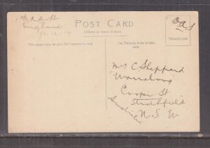 AUSTRALIA, 1917 OAS 1st. A A Hospital, ENGLAND, British ppc. to NSW.