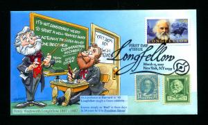 Sc. 4124 Henry Wadsworth Longfellow FDC - Bennett Cachetoons