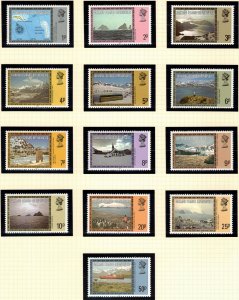 FALKLAND DEPENDENCIES 1984 Views, 1984 Imprint; SG 74B-86B; MNH