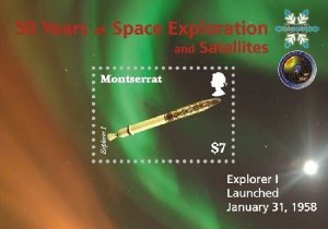 Montserrat - 2008 50 Years of Space Exploration & Satellites - S/S - MNH