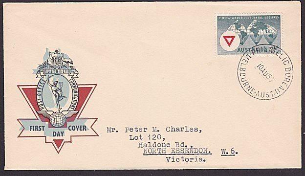 AUSTRALIA 1955 YMCA Generic FDC.............................................6984