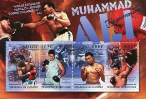 Muhammad Ali Stamps Burundi 2012 MNH Boxing Famous People 4v M/S