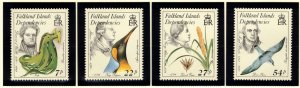 FALKLAND DEPENDENCIES 1984 Naturalists; Scott 1L97-100, SG 134-37; MNH