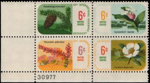 US #1376-79 BOTANICAL CONGRESS MNH LL PLATE BLOCK #30977 DURLAND $2.00