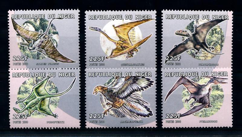 [95551] Niger 2000 Prehistoric Animals Dinosaurs  MNH