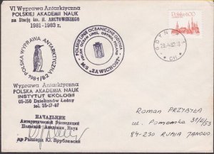 POLAND ANTARCTIC EXPEDITION 1983 ship cover - Penguin cachets etc..........a2991