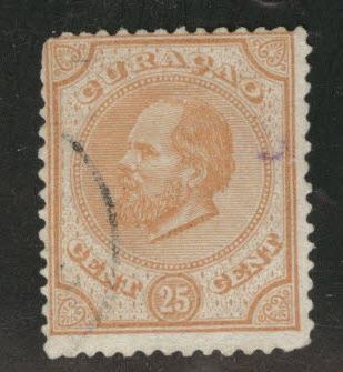 Netherlands Antilles Curacao  Scott 5 used perf 13.5x13