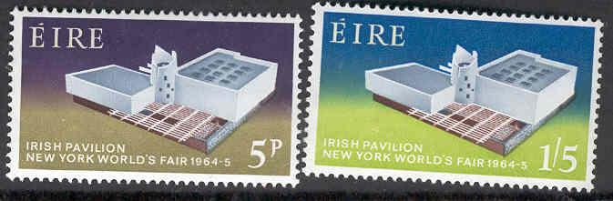 IRELAND 194-5 MNH IRISH PAVILION, NEW YORK WORLD FAIR 1964