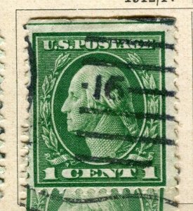 USA; 1912-17 early Presidential series issue fine used 1c. value