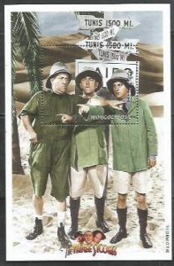 MONGOLIA - 1997 - The Three Stooges - Perf Souv Sheet #1 - Mint Never Hinged