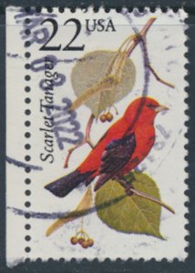 USA SC# 2306  Used  Scarlet Tanager Birds see details & scans