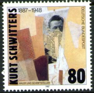 Germany Scott 1510 MNH** 1987 Schwitters stamp