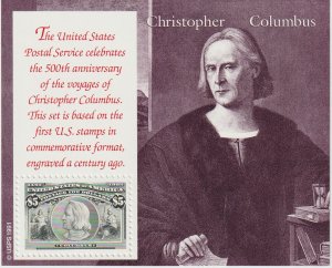 U.S.  Scott# 2624-2669 1989 Christopher Columbus Set of 6 MNH S/S
