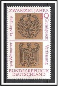 Germany #998 Heraldic Eagles MNH