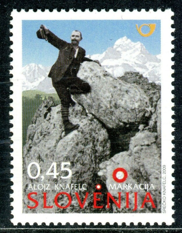 702 - SLOVENIA 2009 - Alojz Knafelc - Slovene Cartographer - MNH Set