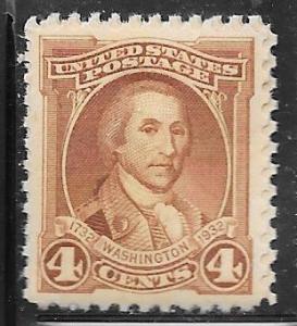 US#709 Washington Bicentennial  (MNH) CV$0.85