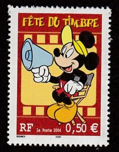 France # 3002, Stamp Day - Mickey Mouse, Mint NH, 1/2 Cat.