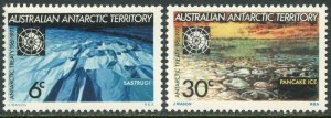 AUSTRALIAN ANTARCTIC Sc#L19-L20 1971 Antarctic Treaty Complete Set OG MNH