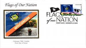 #4706 Flags of Our Nations Wisconsin Flag – Colorano Silk Cachet